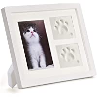 Kit marco huella para impresión de patas de mascota para perros y gatos:Marco de Recuerdo de Mascota-Artículos…